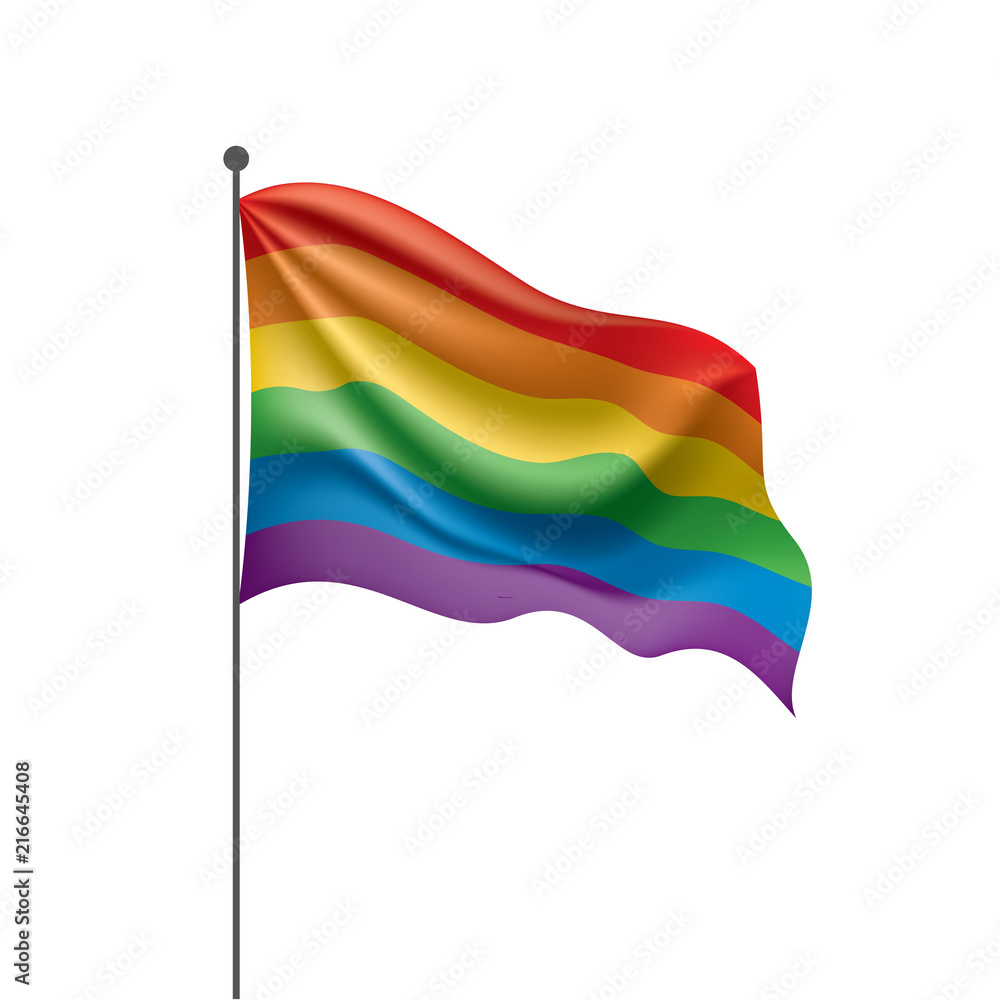Fototapeta premium Vector a rainbow flag