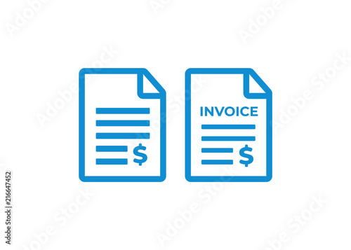 Invoice icon. Payment and billing invoices vector icon © 3dwithlove