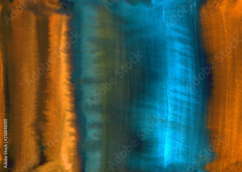 Dark watercolor striped gradient texture. Hand made abstract illustration. Artistic background for trendy design.