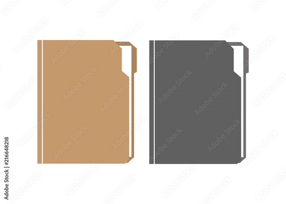 Folder with document. Folder file vector illustration Folder with document. Folder file vector illustration