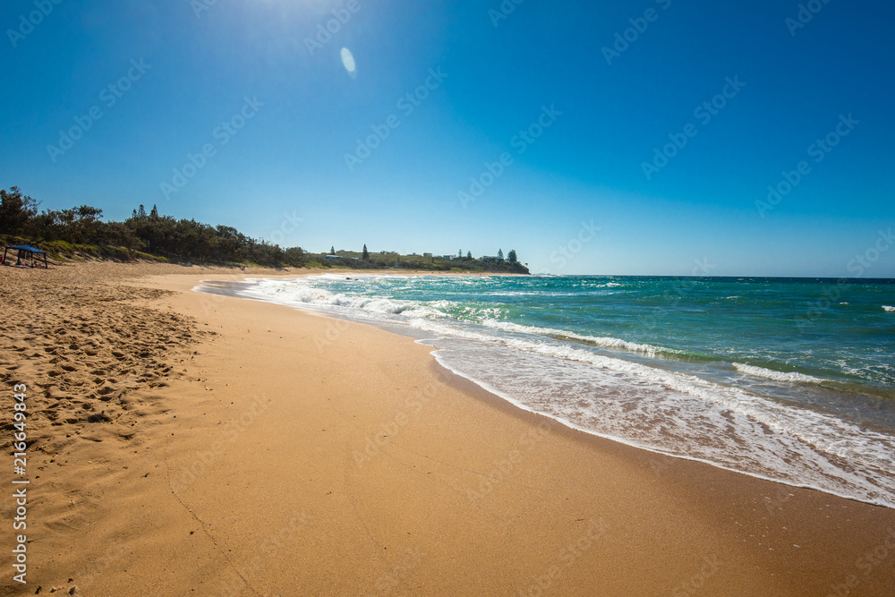 View of Shelly Beach at Caloundra, Sunshine Coast, Queensland, Australia