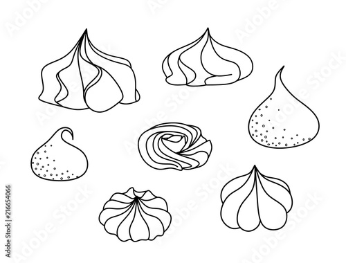 Photos meringues set