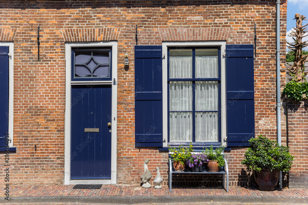 Traditional dutch house in the center of Doesburg, The Netherlands