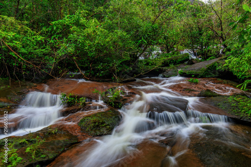 Tad-Wiman-Thip waterfall  Beautiful waterfall in Bung-Kan province  ThaiLand.