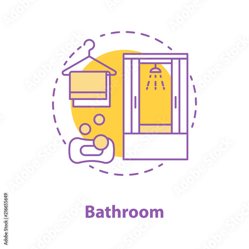 Bathroom concept icon