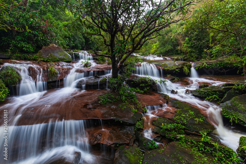 Tad-Wiman-Thip waterfall, Beautiful waterfall in Bung-Kan province, ThaiLand.