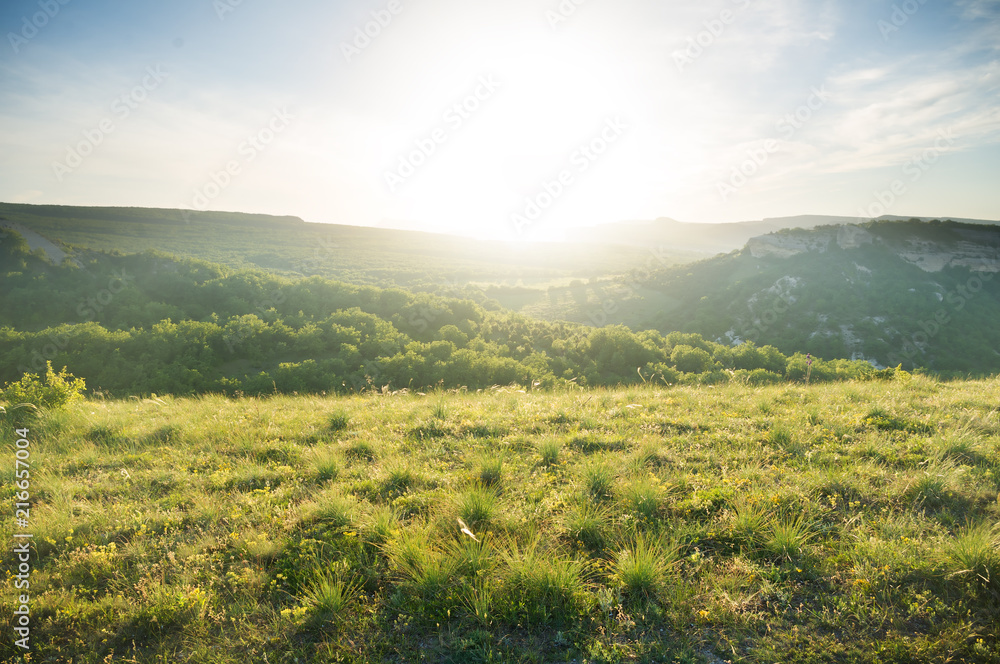 Obraz premium sunrise in mountains