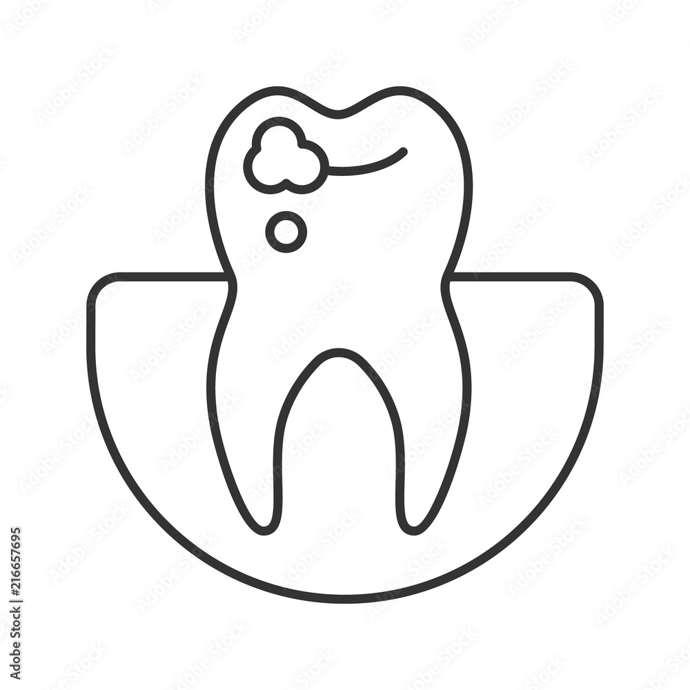 Caries linear icon Caries linear icon