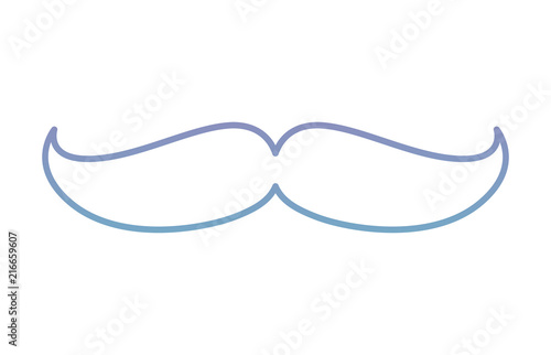 hipster style mustache icon vector illustration design