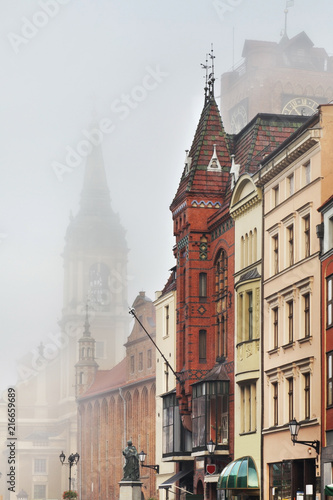Szeroka street in Torun. Poland