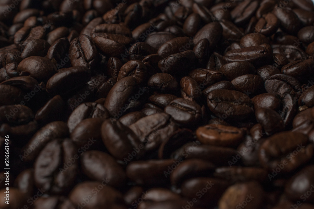 Coffee beans background texture Coffee beans background texture