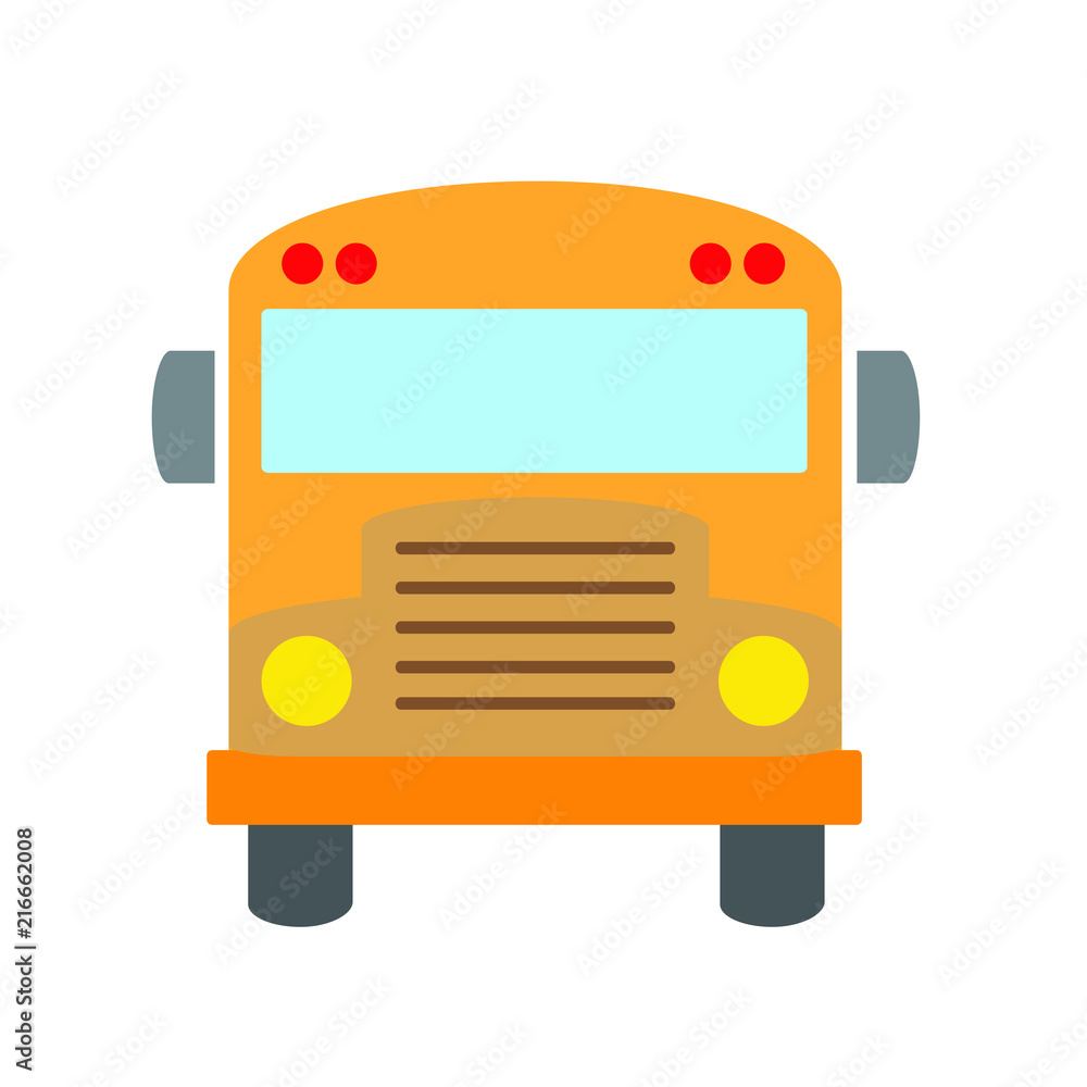 bus icon vector illustration – shuttle Bus symbol  travel