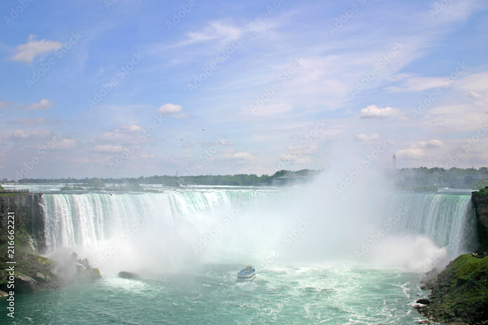 The canadian stream of Niagara falls. The canadian stream of Niagara falls.