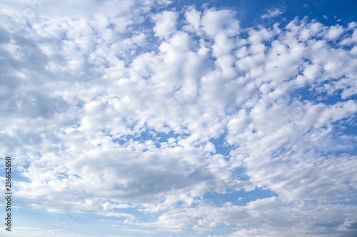 Blue sky with clouds