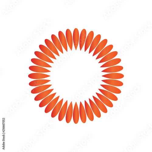 Sun Symbol. Sunflower design logo vector