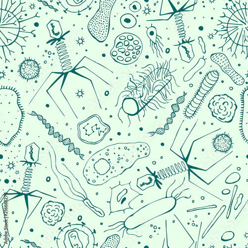 Virus Seamless Pattern