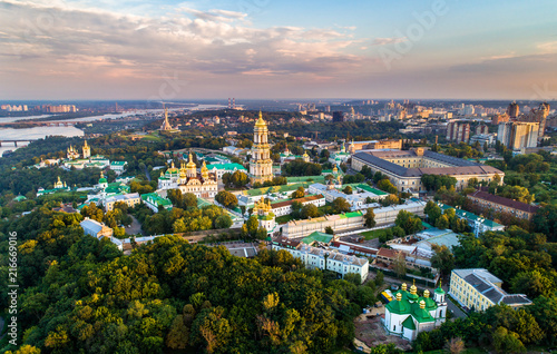 Fotografie Aerial view of Pechersk Lavra in Kiev, the capital of Ukraine