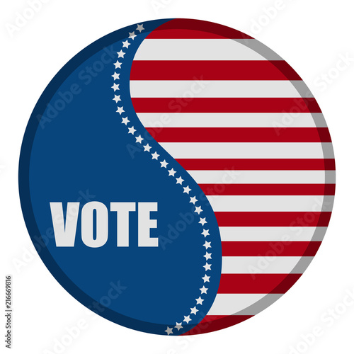 United states campaign button