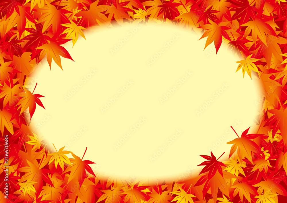 紅葉 全面 セピア 楕円 紅葉 全面 セピア 楕円