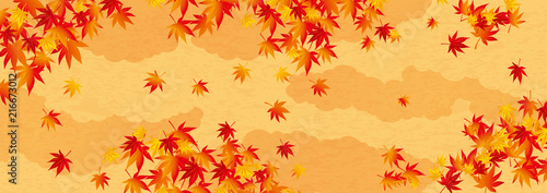 屏風 紅葉 長 秋 黄