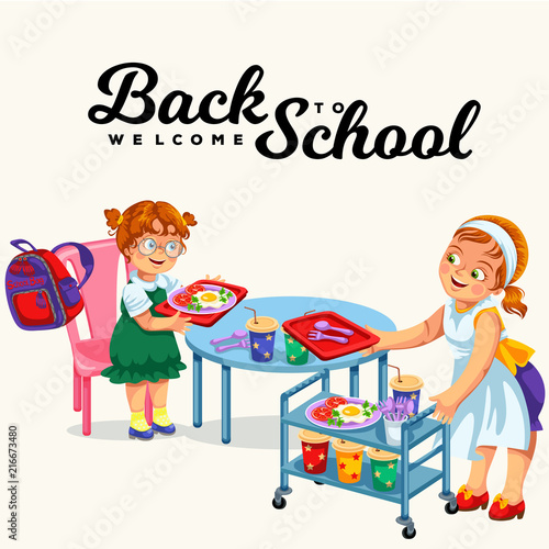 School dinner poster