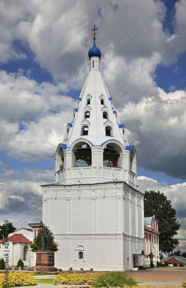 Cathedral bell tower in Kolomna Kremlin. Russia