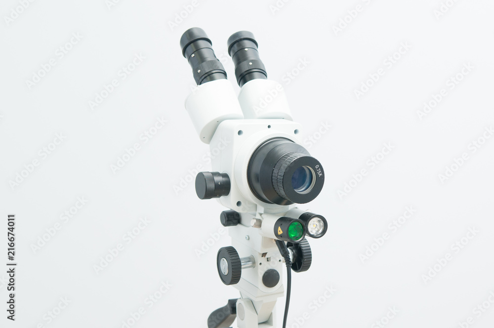 Colposcope on white background Colposcope on white background