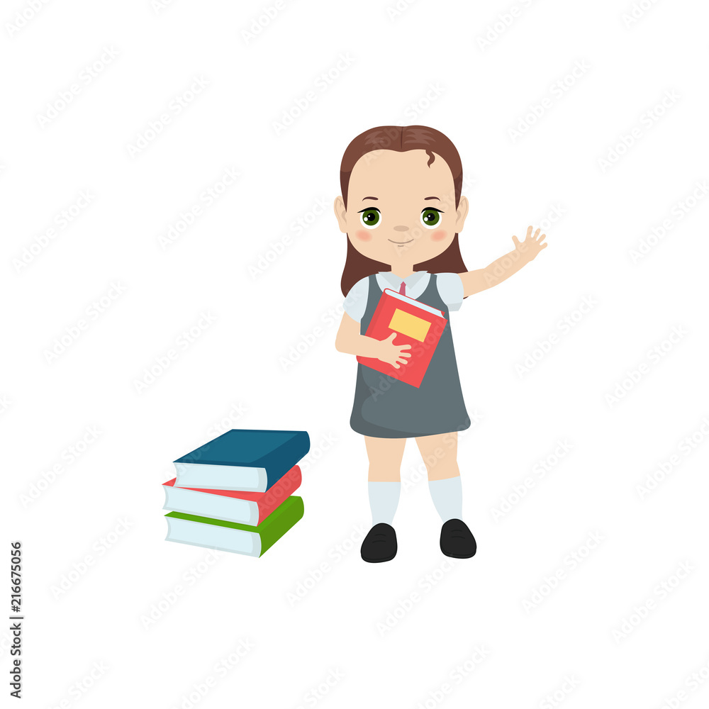 Girl holding a book Girl holding a book