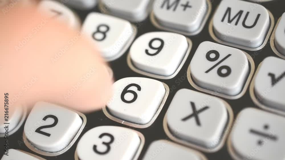 Close up of man hand using calculator hd 1080 footage Close up of man hand using calculator hd 1080 footage