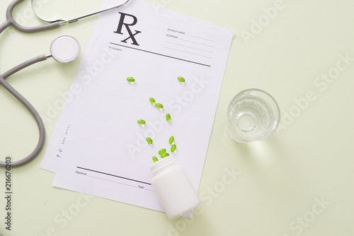 Wallpaper Mural Stethoscope and some pills Torontodigital.ca