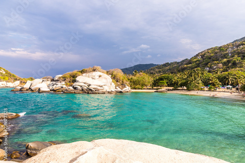 A view in Tayrona National Park in Colombia photo