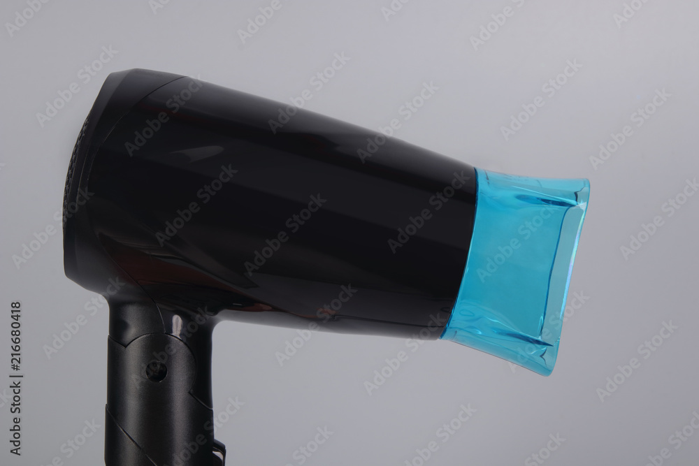 Indian Made Hair Dryer Isolated on Gray Background Indian Made Hair Dryer Isolated on Gray Background