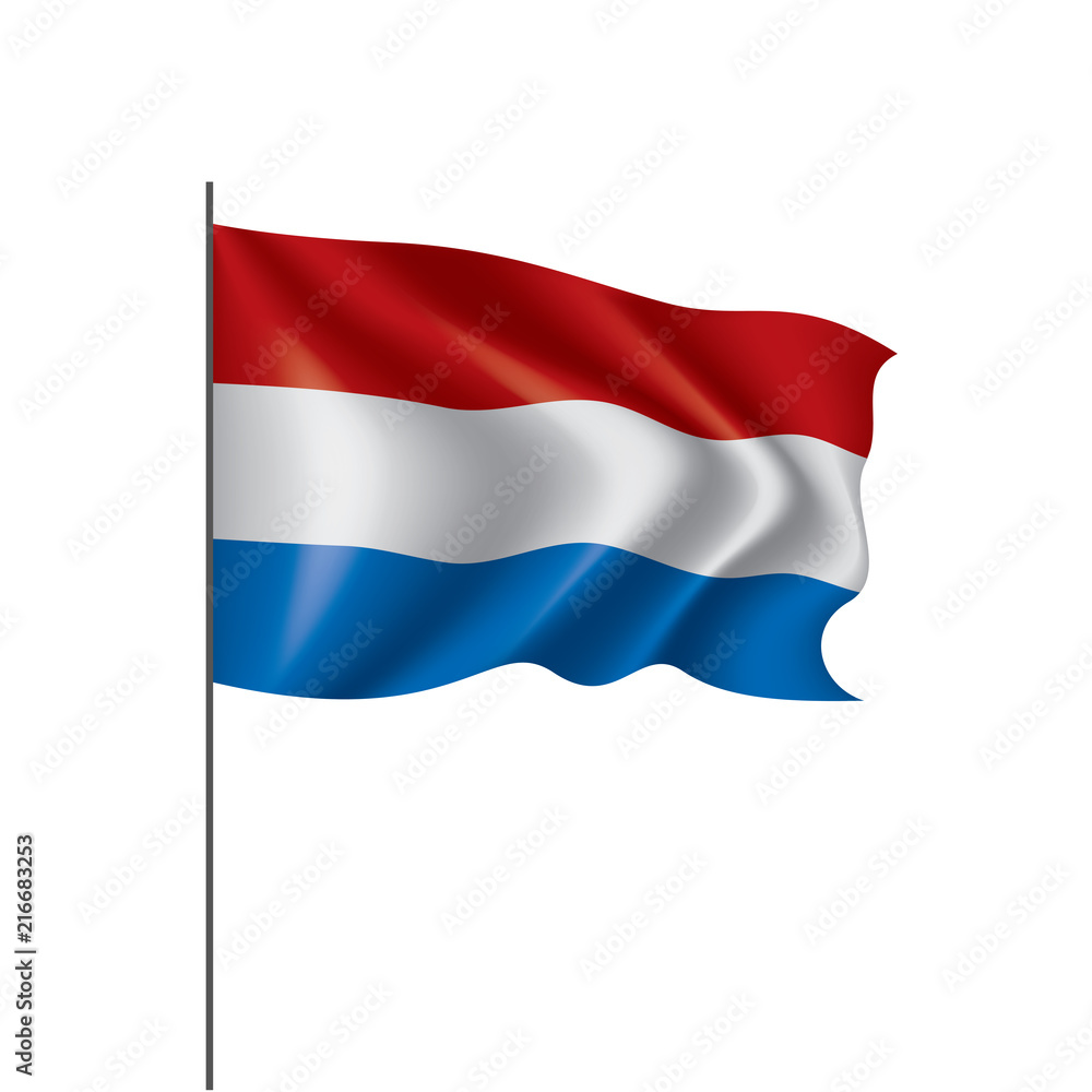 Netherlands flag, vector illustration Netherlands flag, vector illustration