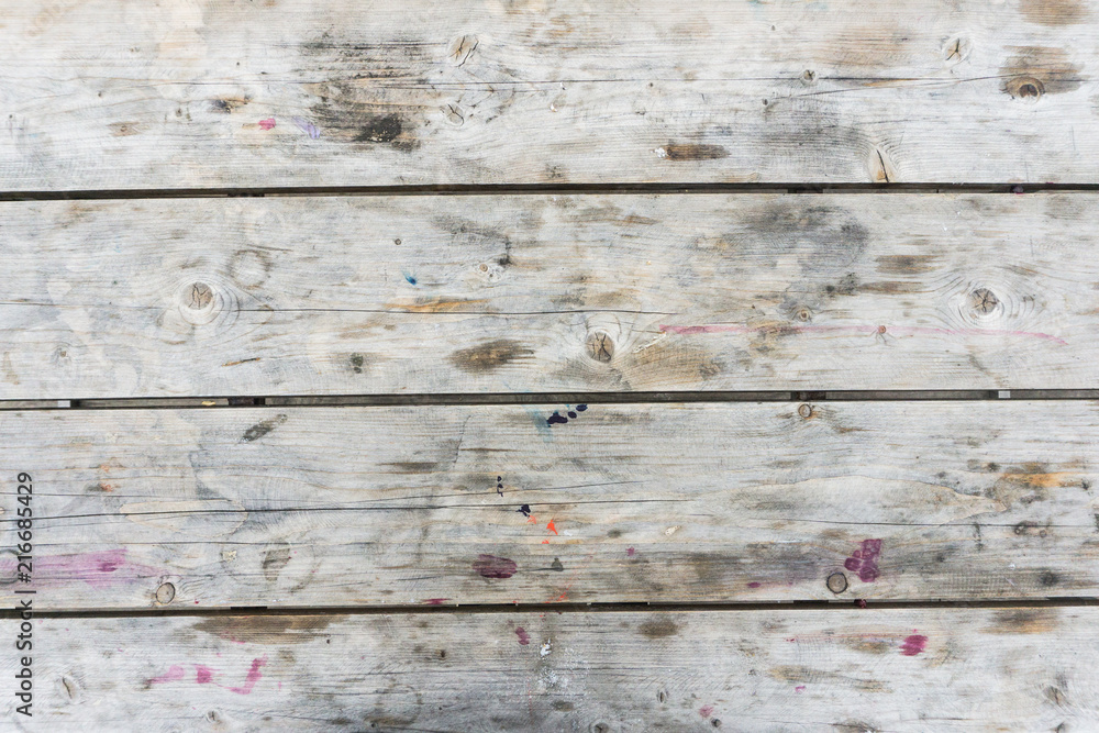 White wooden background. Texture of old gray boards White wooden background. Texture of old gray boards