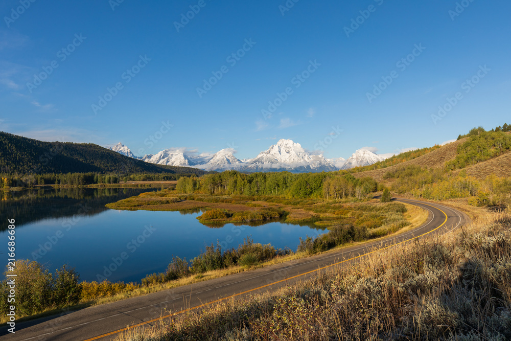 Naklejka premium Teton Early Fall Landscape