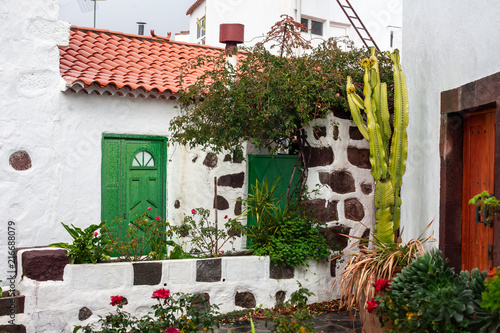 Traditional spanish house with flowers © GVS