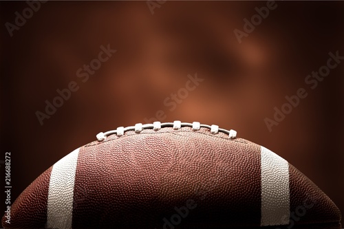 Canvas Print American football ball on background
