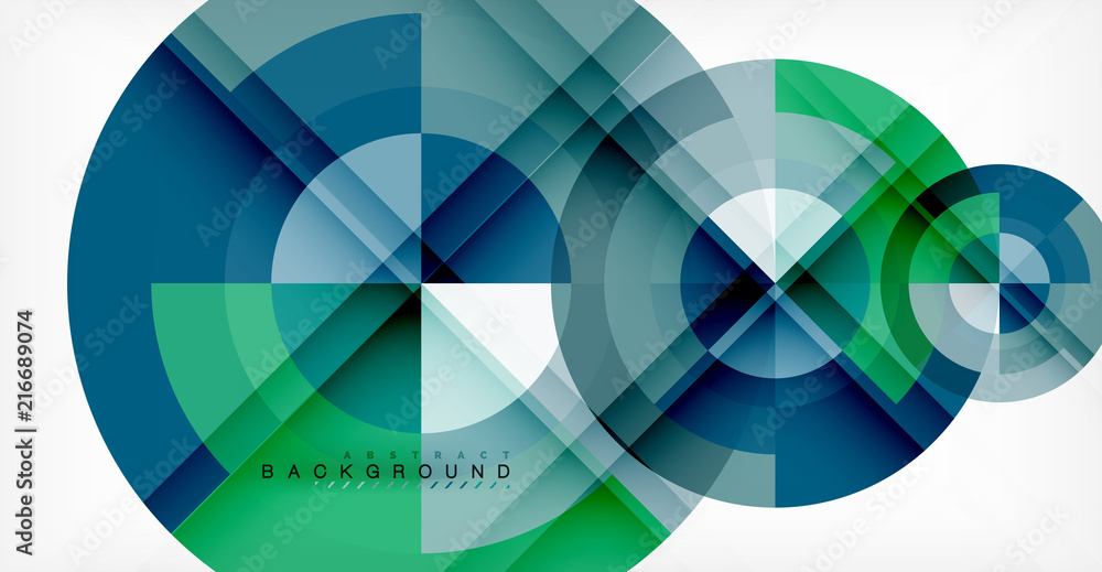 Vector circle abstract background