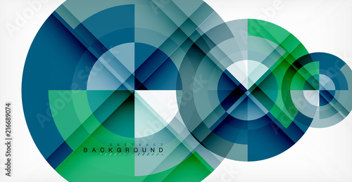 Vector circle abstract background