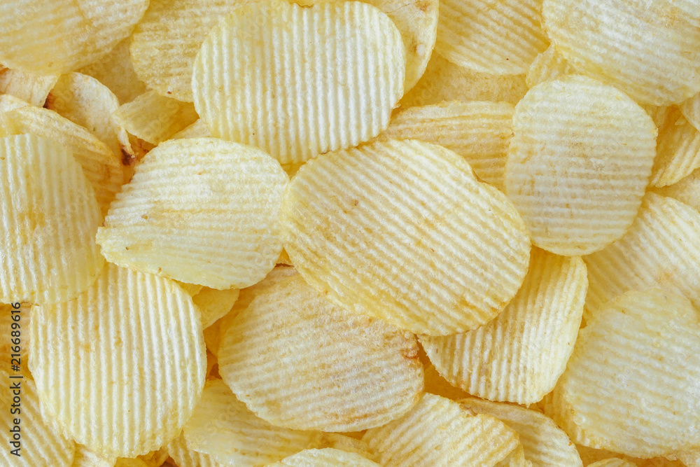 crispy potato chips snack texture background crispy potato chips snack texture background