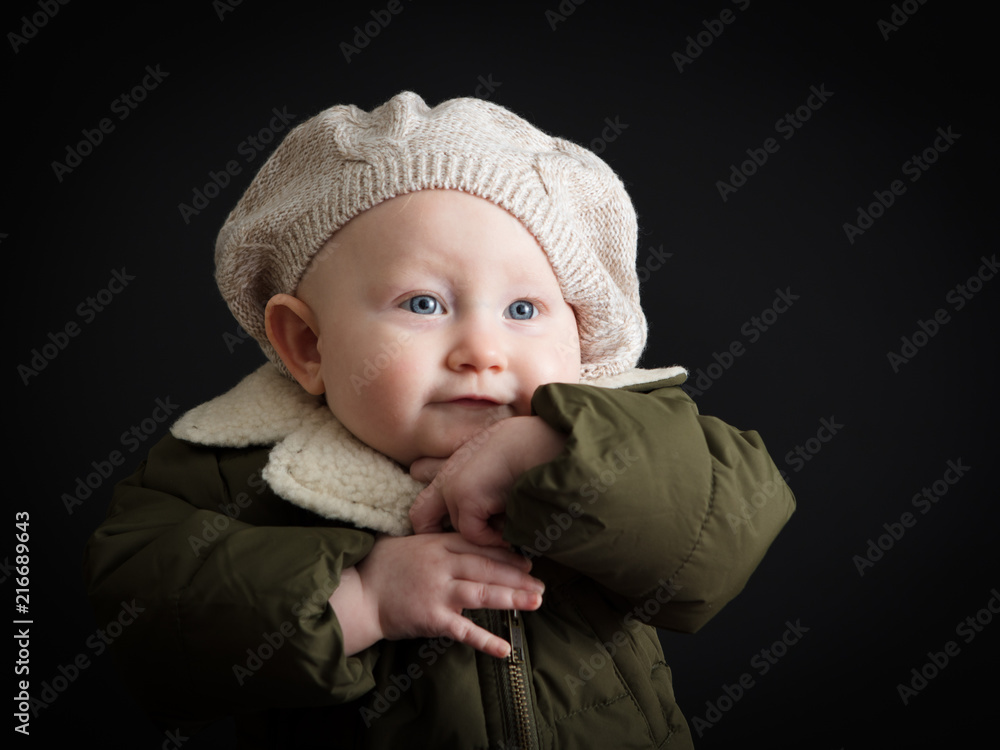 Portrait of the happy baby ,