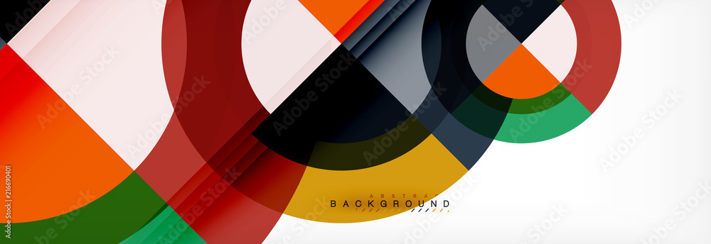 Vector circular geometric abstract background Vector circular geometric abstract background