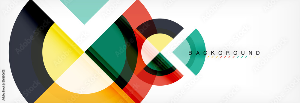Vector circular geometric abstract background Vector circular geometric abstract background