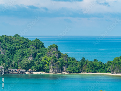 island sea and blue sky