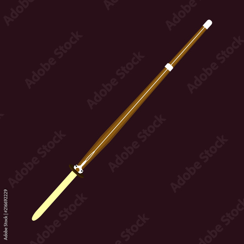 Kendo sword illustration