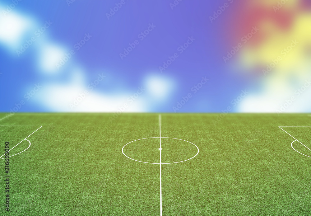 Obraz premium Stadium, an imaginary stadium is modelled and 3d render