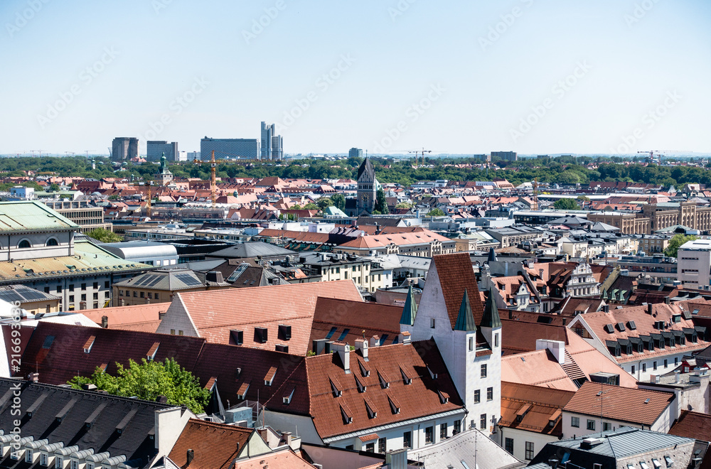 Munich München Panorama Cityscape from Top