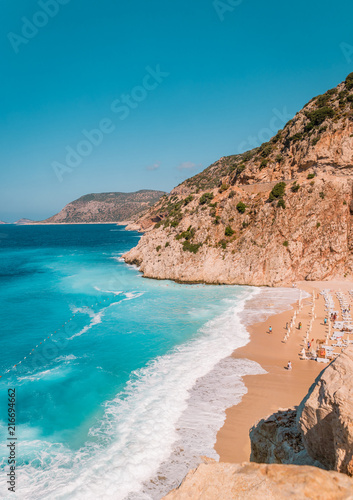 Fototapeta Naklejka Na Ścianę i Meble -  Kaputas beach Kas Turkey
