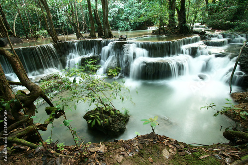 Huay Mae Kamin waterfall  Kanjanaburi  Thailand