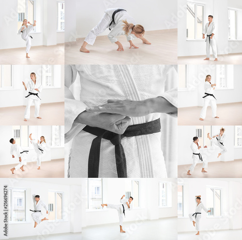 Male karate instructor indoors